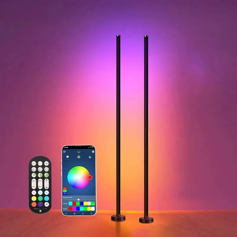 LED Floor Lamp - Remote & App Control, Music Sync