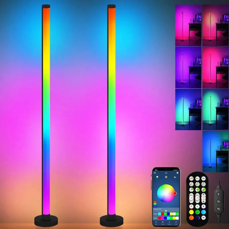 LED Floor Lamp - Remote & App Control, Music Sync